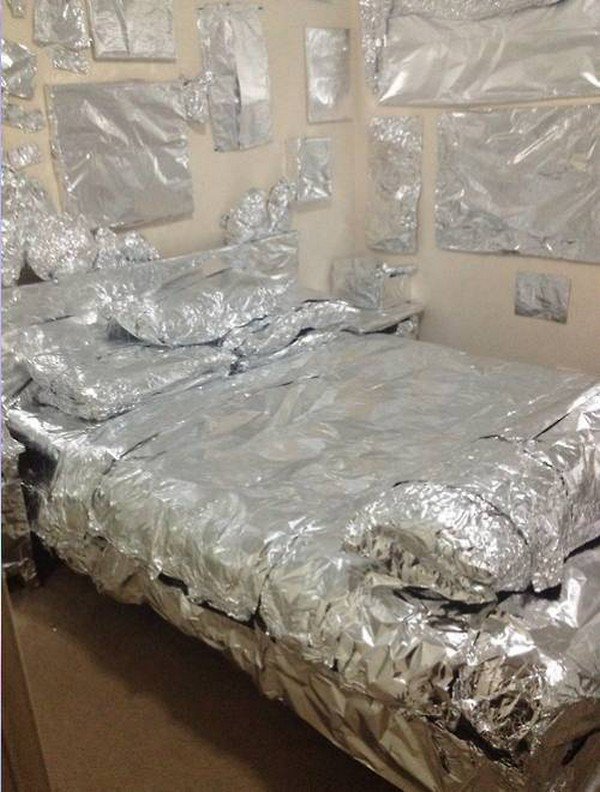 tinfoil bedroom