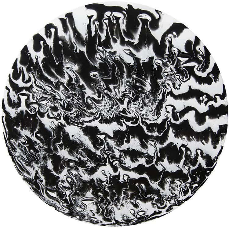 white black painting marbled
