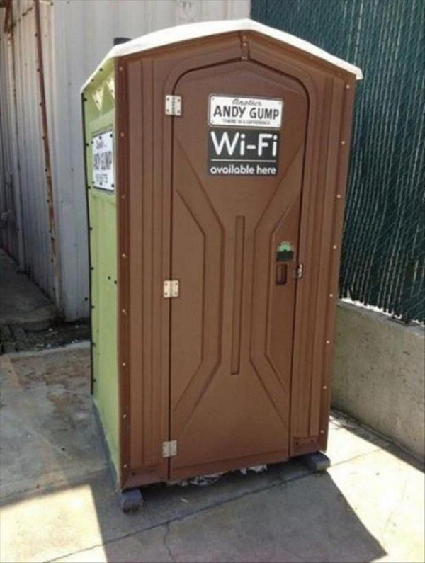 wifi porta toilet