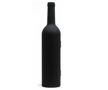 wine bottle accessory kit black