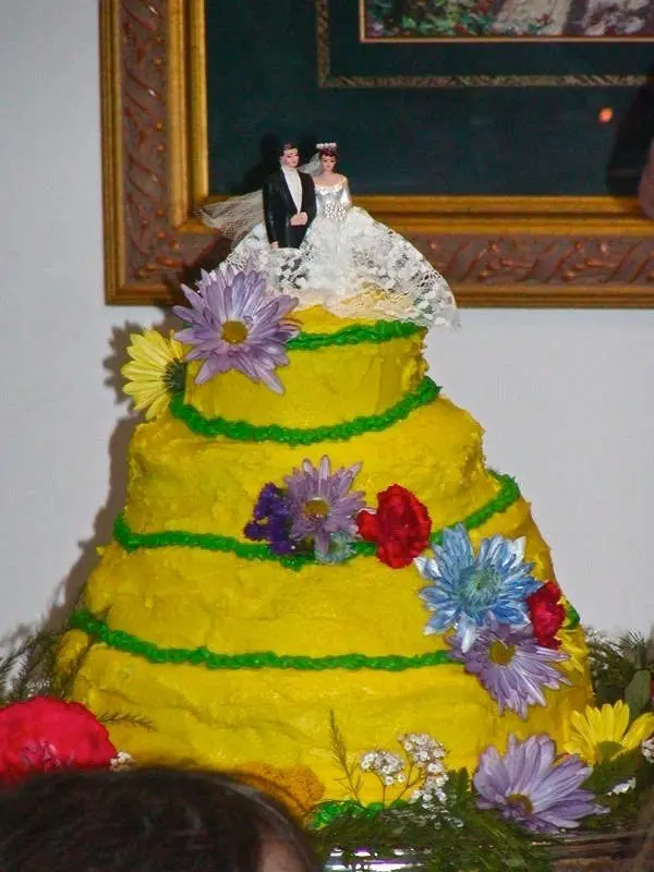 yellow flower cake