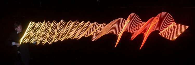yellow orange sound light waves