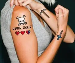 8-Bit Temporary Tattoos
