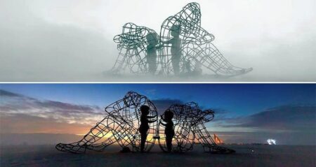 Burning Man Sculpture Alexander Milov