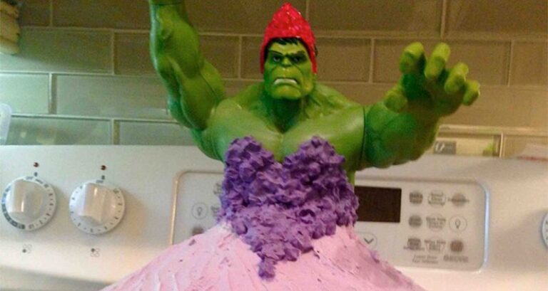 Hulk Princess Cake
