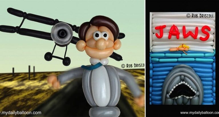 Movie Scenes And Posters Recreated With Balloons