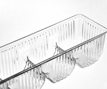 Plastic Tray Style Serving Dish glass