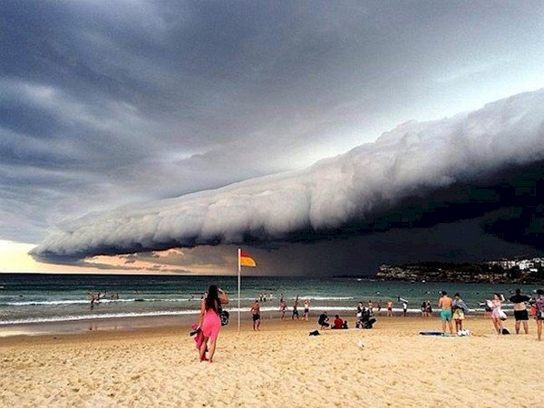 beach storm