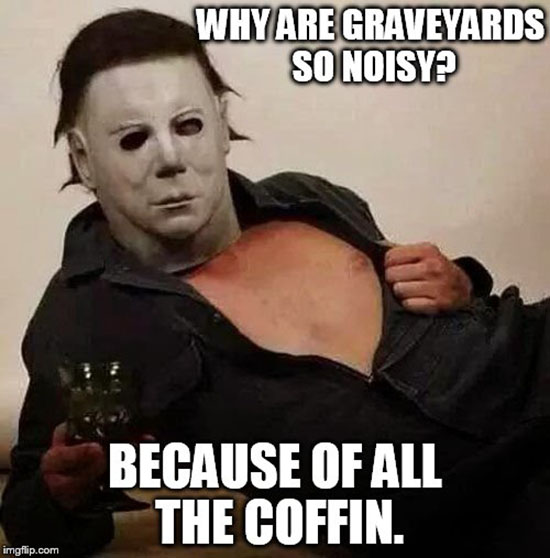 because of all the coffin