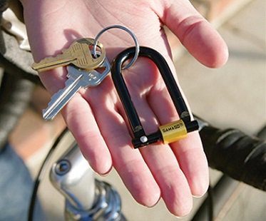 bike lock key ring