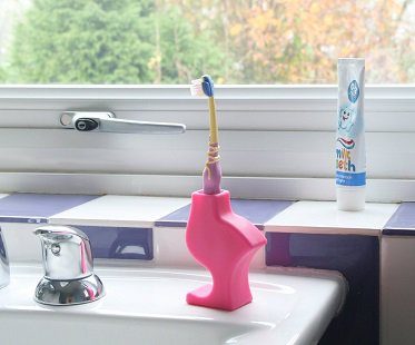 bird toothbrush holder
