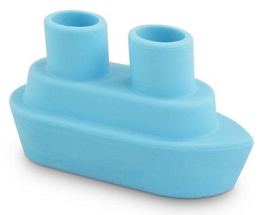 boat toothbrush holder blue