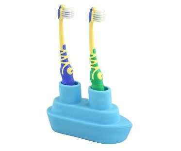 boat toothbrush holder two