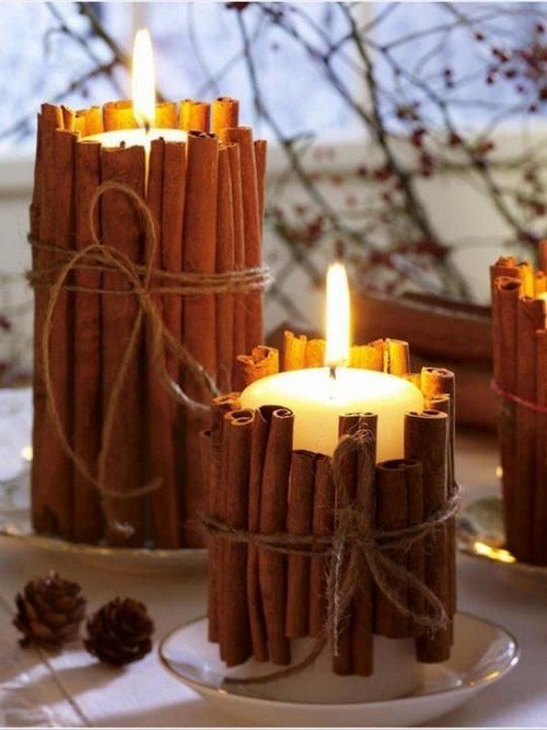 cinnamon stick candles