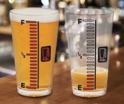 cold changing beer gauge glass