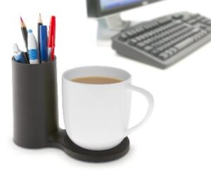 desk coaster with pen holder