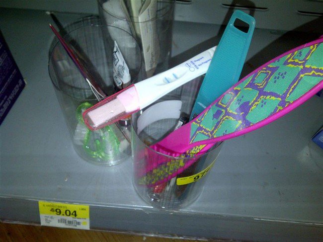 foot files pregnancy test walmart