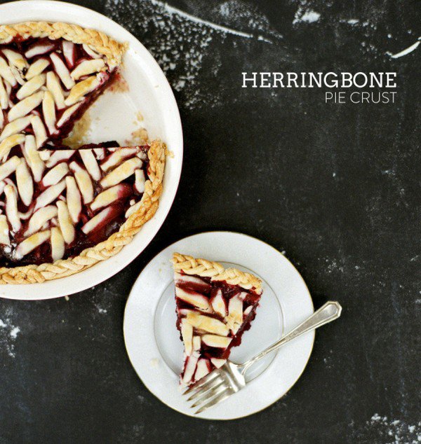 herringbone pie crust