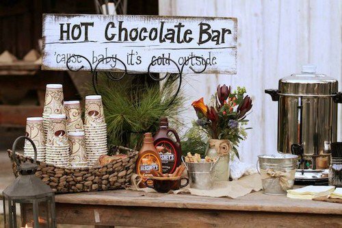 hot chocolate bar