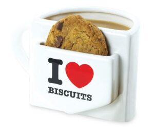 i heart biscuits mug with pocket cookie