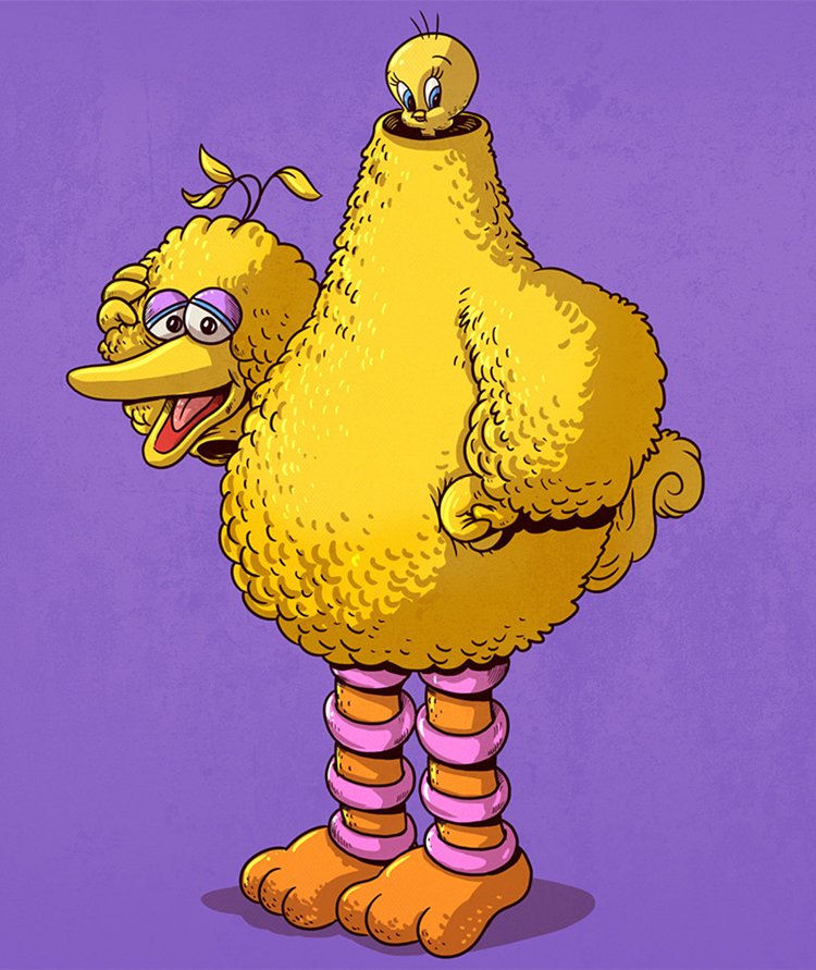 illustrator-reveals-what-lies-under-the-masks-of-famous-characters-big-bird