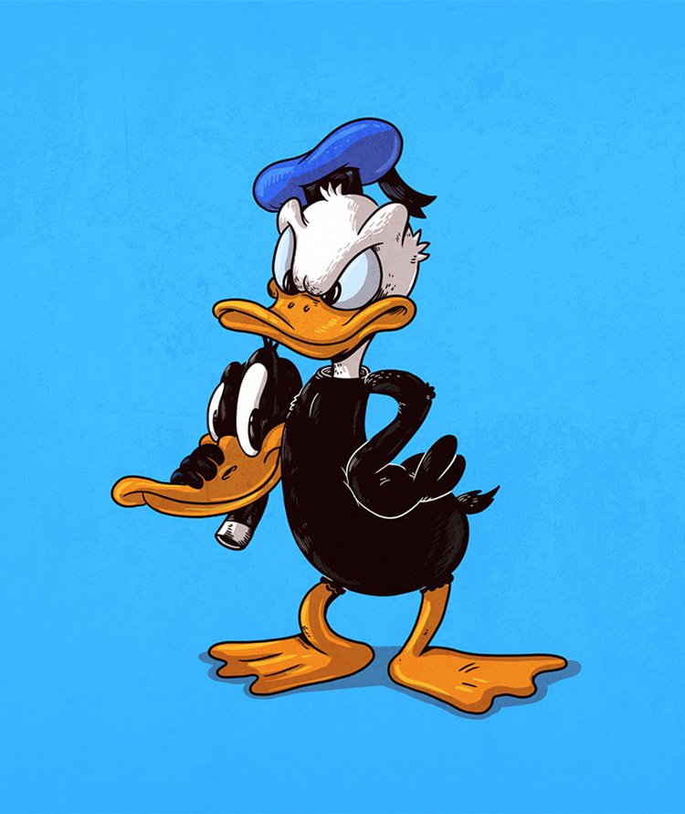 illustrator-reveals-what-lies-under-the-masks-of-famous-characters-daffy