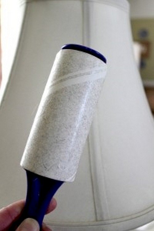 lint roller lampshade