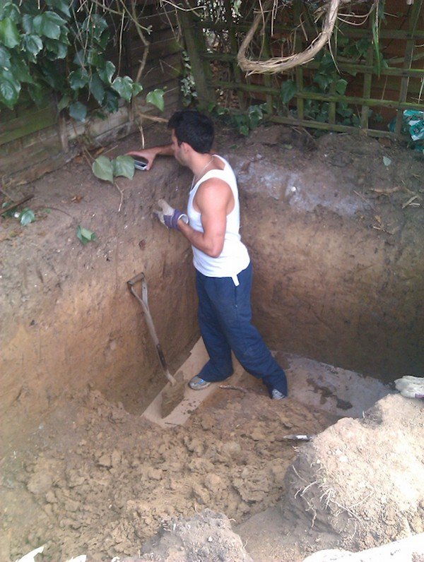 man in hole