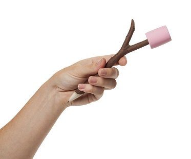 marshmallow eraser and twig pencil set
