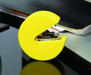 pac-man stapler yellow