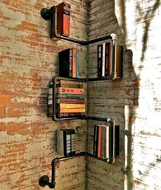 pipe brick wall storage