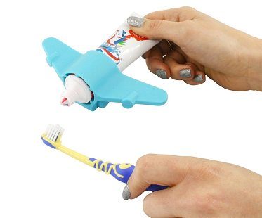 plane toothpaste holder kids