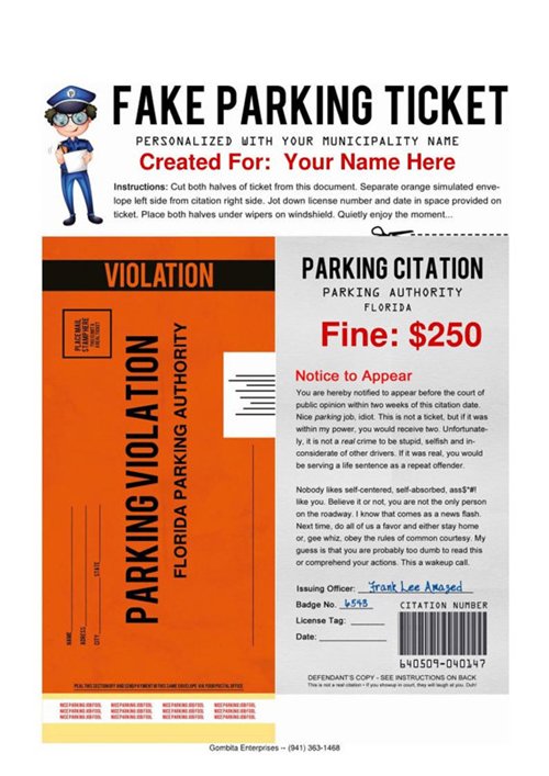 prank-your-kids-parking-ticket