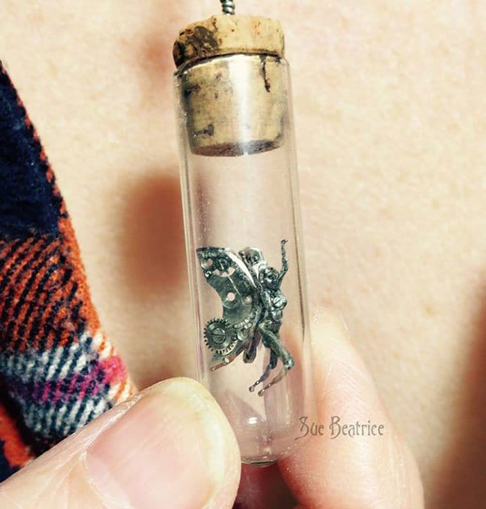 recycled-watch-parts-steampunk-sculptures-mini-fairy