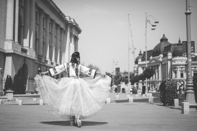 romanian ballerina white dress