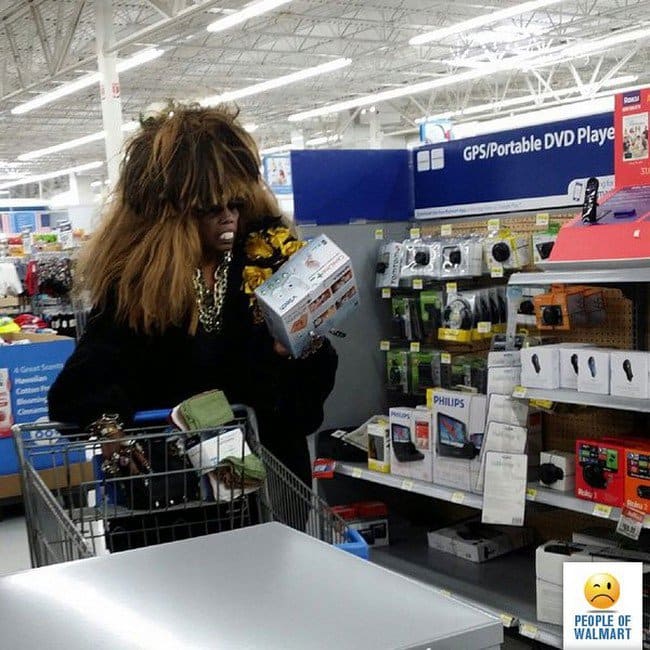 scary woman walmart