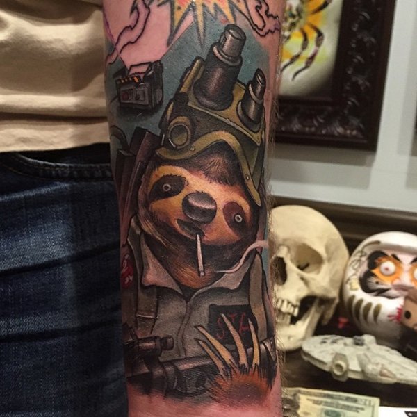sloth-tattoos-ghostbusters