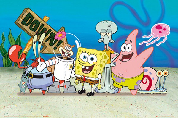 spongebob and friends