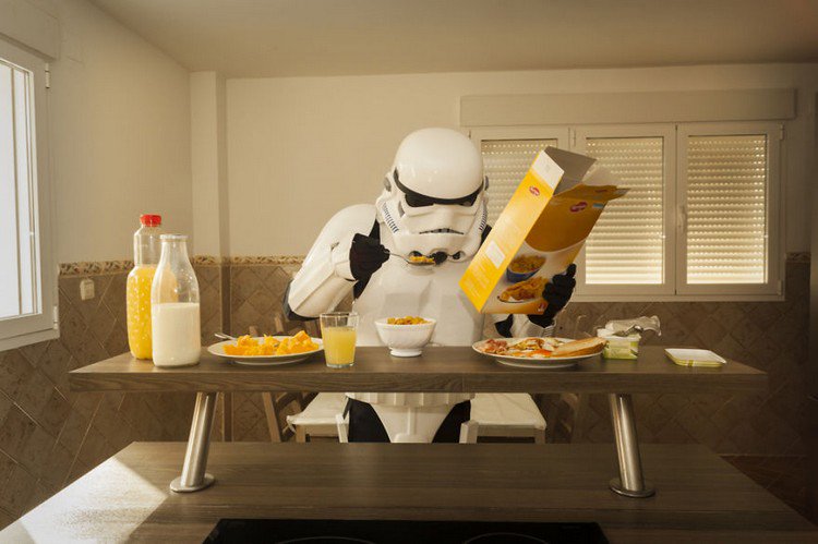 stormtroopers eating breakfast