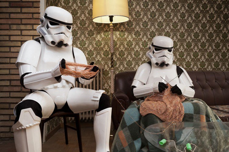 stormtroopers knitting