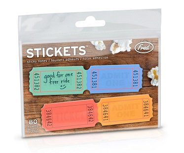 ticket sticky notes pack
