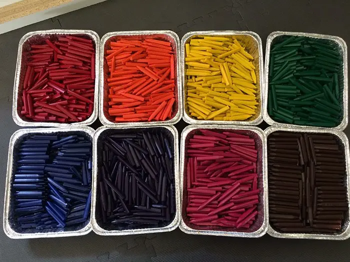 tubs of crayons