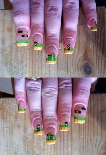 17 Awesome Examples Of Video Game Inspired Nail Art