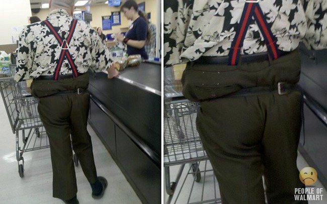 weird belt guy walmart