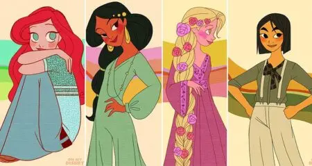 Disney Princess '70s Throwback Week