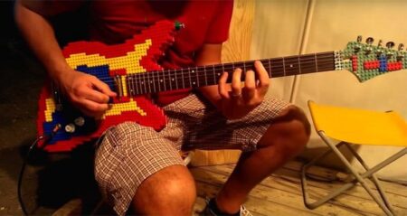 Nicola Pavan Plays LEGO Guitar