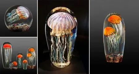 Rick Satava Blown Glass Jellyfish