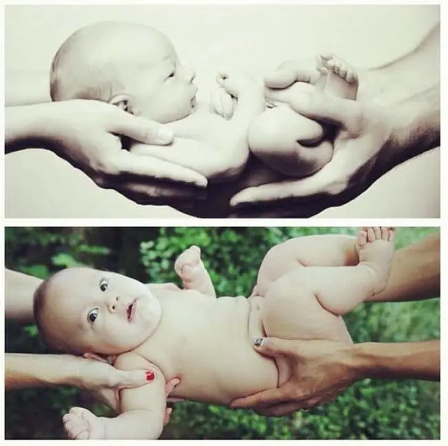 babies in hands