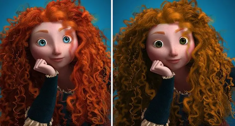Disney Princesses Get An Interesting Hair And Eye Color Makeover
