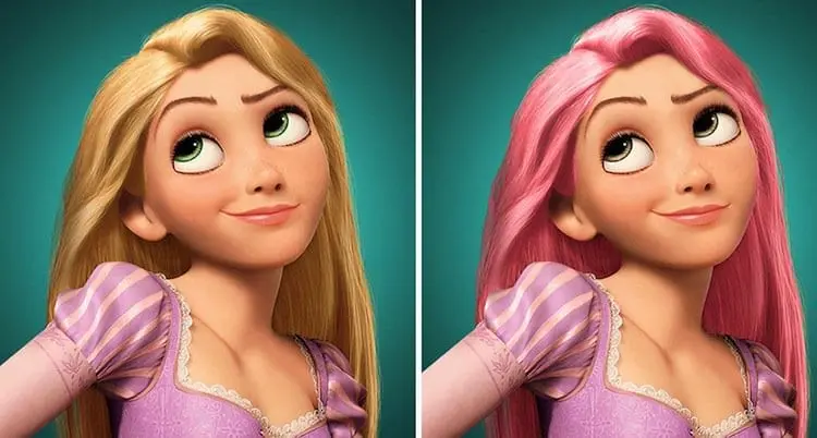 Disney Princesses Get An Interesting Hair And Eye Color Makeover